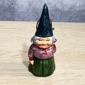 Vintage 1979 Unieboek Gorham Gnome Lady Ornament